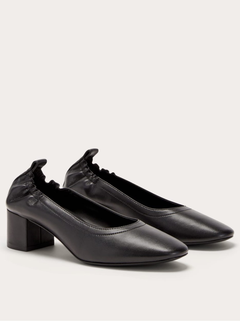 Everlane The Day heel Black Low Block Heel Pumps size 9